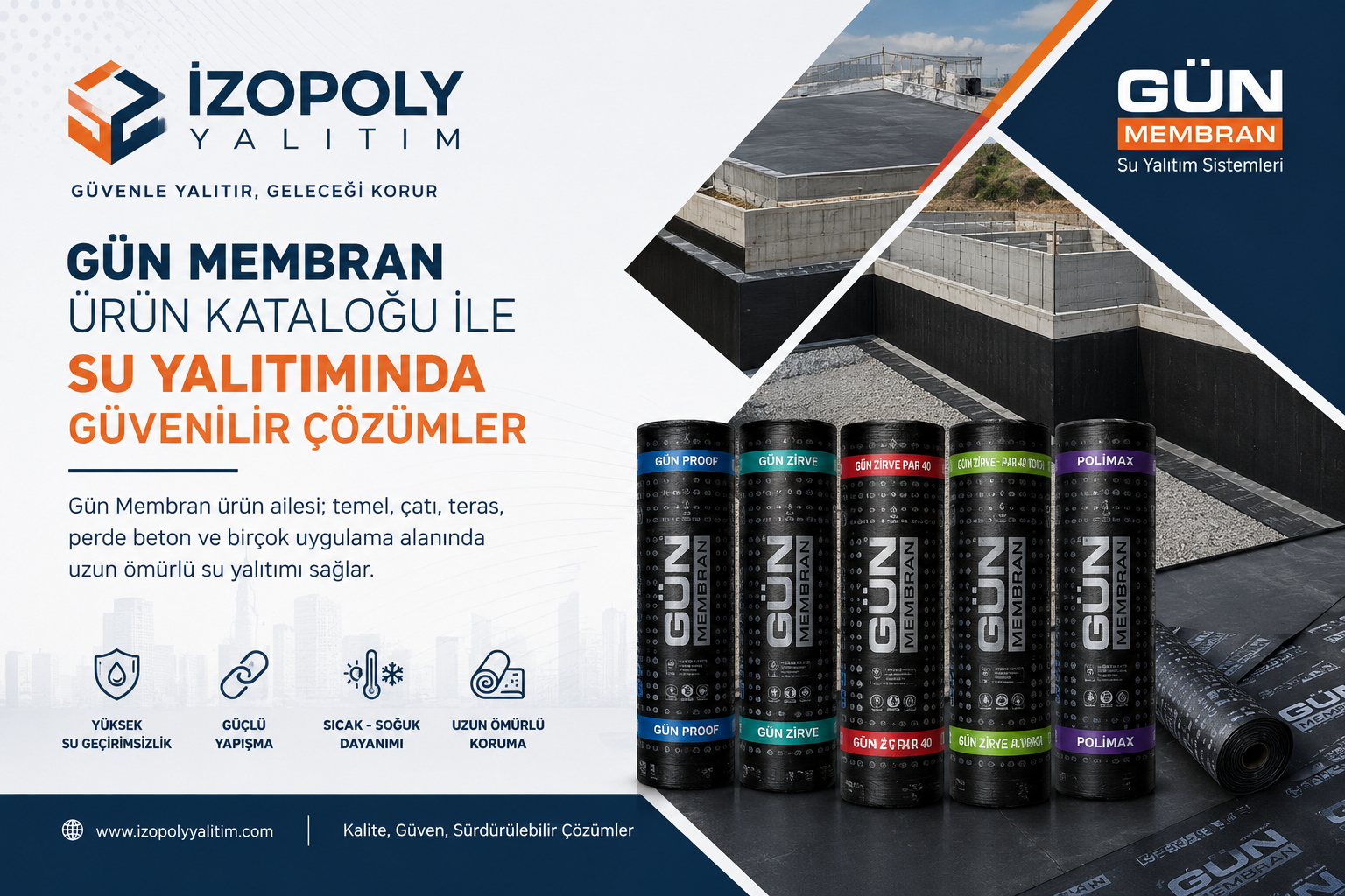 izopoly yalıtım su yalıtımında güvenilir çözümler sunuyor